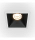 Maytoni Alfa LED Square Dimmable Recessed Downlight White Black 500lm 4000K-1