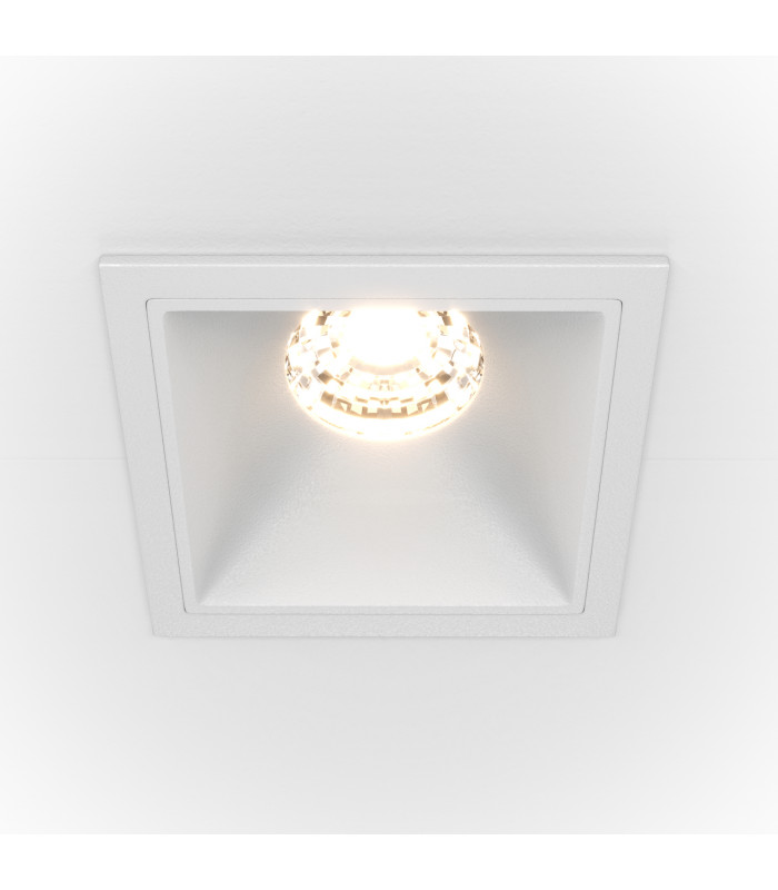 Maytoni Alfa LED Square Recessed Downlight White 550lm 4000K-1