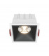 Maytoni Alfa LED Square Dimmable Recessed Downlight White Black 1150lm 4000K-3
