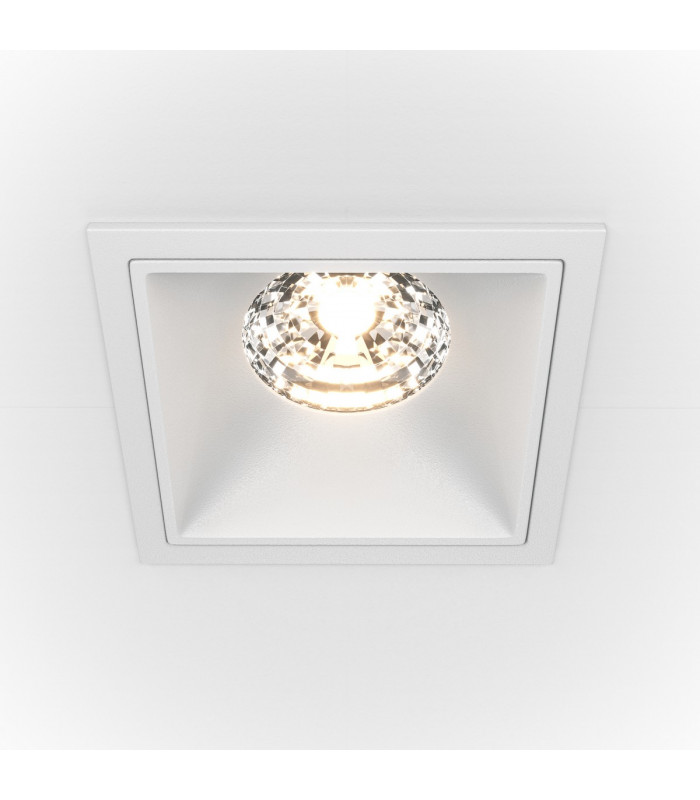 Maytoni Alfa LED Square Recessed Downlight White 1250lm 4000K-1