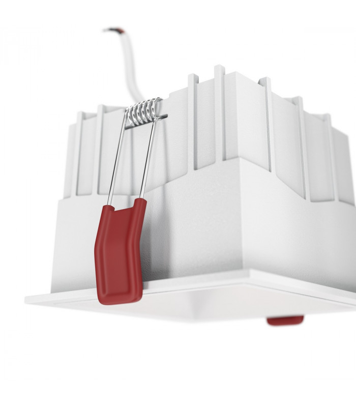 Maytoni Alfa LED Square Recessed Downlight White 1250lm 4000K-4