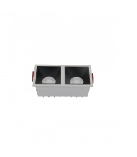 Maytoni Alfa LED Twin Dimmable Recessed Downlight White Black 2100lm 3000K-2