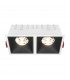 Maytoni Alfa LED Twin Dimmable Recessed Downlight White Black 2100lm 3000K-3