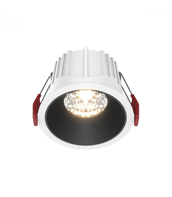 Maytoni Alfa LED Round Dimmable Recessed Downlight White Black 1150lm 4000K-3