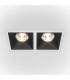 Maytoni Alfa LED Twin Recessed Downlight White Black 2100lm 3000K-1