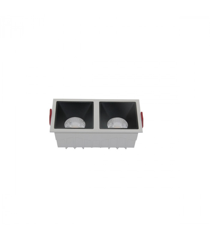 Maytoni Alfa LED Twin Recessed Downlight White Black 2100lm 3000K-2
