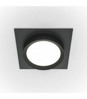 Maytoni Hoop Square Recessed Downlight Black GX53-1