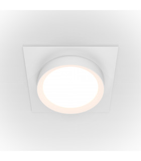Maytoni Hoop Square Recessed Downlight White GX53-1
