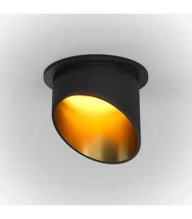 Maytoni Lipari Recessed Downlight Black Gold GU10-1