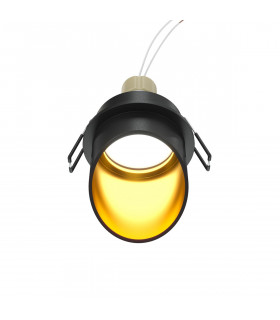 Maytoni Lipari Recessed Downlight Black Gold GU10-2