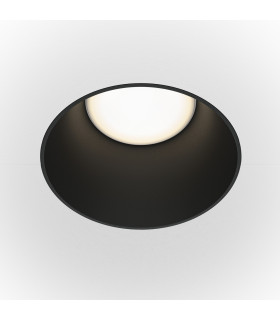 Maytoni Share Round Recessed Downlight Black GU10-1