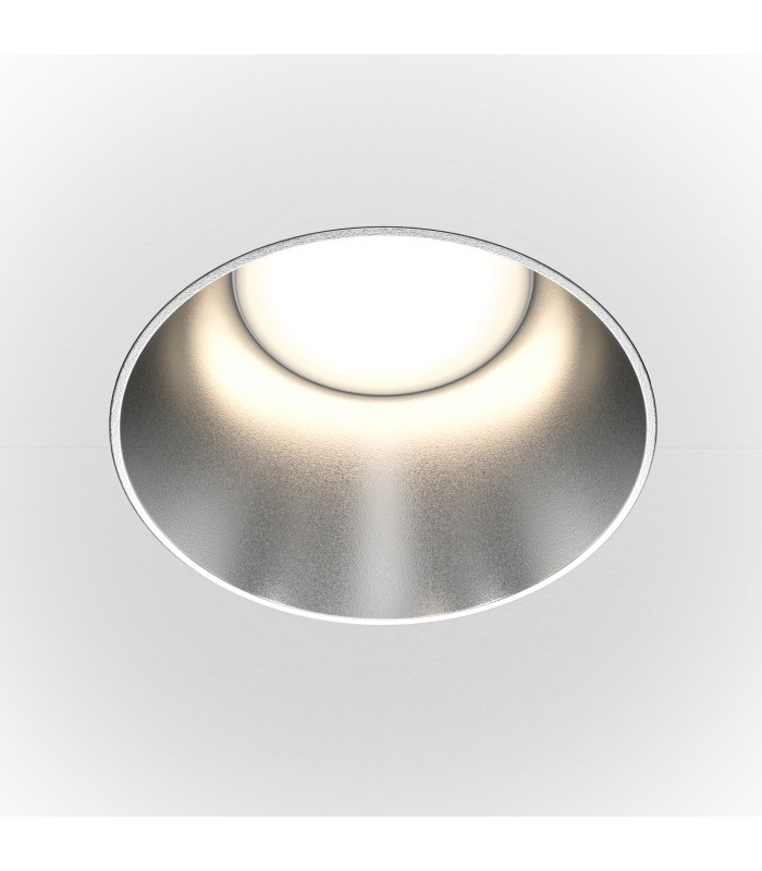 Maytoni Share Round Recessed Downlight Matt Silver GU10-1
