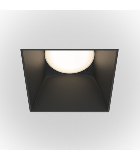 Maytoni Share Square Recessed Downlight Black GU10-1