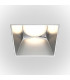 Maytoni Share Square Recessed Downlight Matt Silver GU10-1