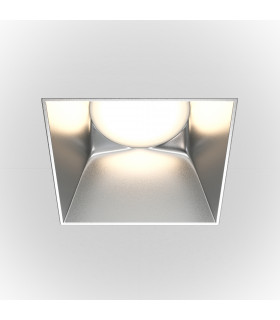 Maytoni Share Square Recessed Downlight Matt Silver GU10-1