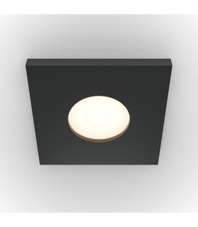 Maytoni Share Square Recessed Downlight Black GU10 IP65-1