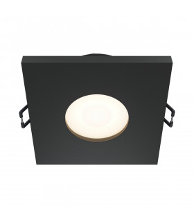 Maytoni Share Square Recessed Downlight Black GU10 IP65-2