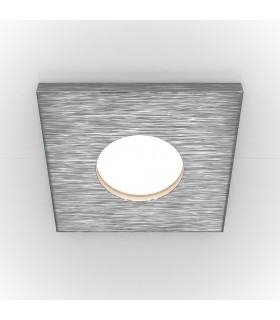 Maytoni Stark Square Recessed Downlight Silver GU10 IP65-1