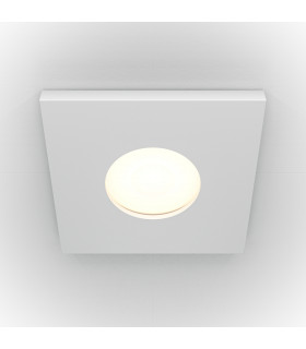 Maytoni Stark Square Recessed Downlight White GU10 IP65-1