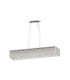 Laure 4 Light Glass Chrome Flush Ceiling Light