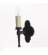 Blenheim 1 Light Matt Black Wall Light