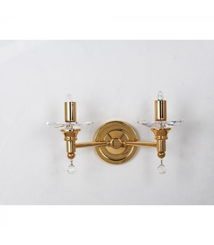 San Marino Gold Candle Wall Lamp