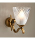 Columbia 1 Light Wall Light Antique Brass with Glass Shade E14-2