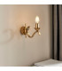 Columbia 1 Light Wall Light Antique Brass with Opal Glass Shade E14-7