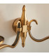 Columbia 2 Light Indoor Twin Wall Light Antique Brass with Opal Glass E14-4