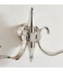 Columbia 2 Light Indoor Twin Wall Light Clear Glass Polished Nickel Plate with Deco Shades E14-4