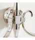 Columbia 2 Light Indoor Twin Wall Light Clear Glass Polished Nickel Plate with Deco Shades E14-5