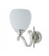 Columbia 1 Light Wall Light Polished Nickel Plate with Matt Opal Glass Shade E14-6