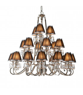 Oksana 21 Light Multi Arm Chandelier Polished Nickel Plate Finish E14-1