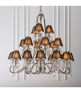 Oksana 21 Light Multi Arm Chandelier Polished Nickel Plate Finish E14-2