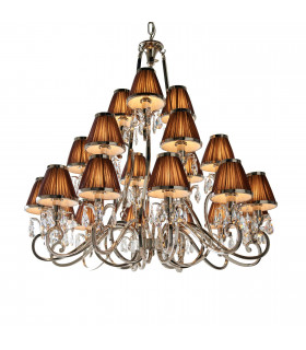 Oksana 21 Light Multi Arm Chandelier Polished Nickel Plate Finish E14-1