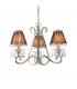 Oksana 3 Light Multi Arm Ceiling Pendant Chandelier Polished Nickel E14-1