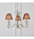 Oksana 3 Light Multi Arm Ceiling Pendant Chandelier Polished Nickel E14-2