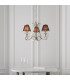 Oksana 3 Light Multi Arm Ceiling Pendant Chandelier Polished Nickel E14-3