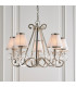Oksana 5 Light Multi Arm Ceiling Pendant Chandelier Polished Nickel E14-2
