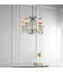 Oksana 5 Light Multi Arm Ceiling Pendant Chandelier Polished Nickel E14-4