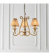 Oksana 3 Light Multi Arm Ceiling Pendant Chandelier Antique Brass E14-2