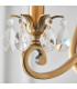 Oksana 3 Light Multi Arm Ceiling Pendant Chandelier Antique Brass E14-6