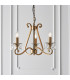 Oksana 3 Light Multi Arm Ceiling Pendant Chandelier Antique Brass E14-7