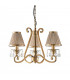 Oksana 3 Light Multi Arm Ceiling Pendant Chandelier Antique Brass E14-8