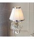 Oksana 2 Light Twin Table Lamp Polished Nickel Plate with White Shades E14-3