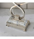 Oksana 2 Light Twin Table Lamp Polished Nickel Plate with White Shades E14-5