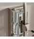 Oksana 1 Light Indoor Candle Wall Light Polished Nickel Plate with Black Shade E14-4