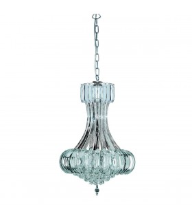 6 Light Ceiling Pendant Chandelier Chrome, E14 - 1
