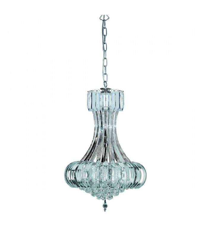 6 Light Ceiling Pendant Chandelier Chrome, E14 - 1