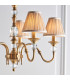 Polina 5 Light Multi Arm Ceiling Pendant Chandelier Antique Brass E14-5